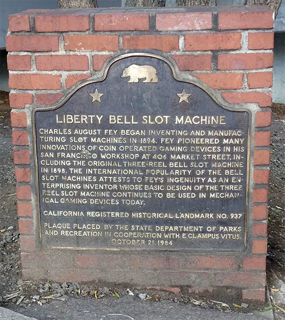 Мемориал игровому автомату liberty bell в США