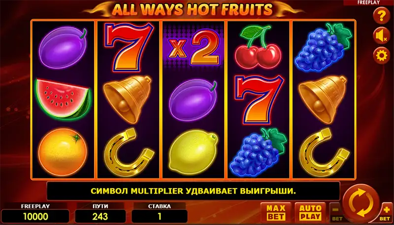 All Ways Hot Fruits слот на деньги от Amatic