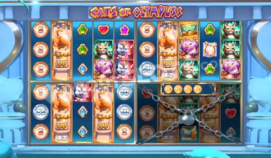 как играть в слот cats of olympuss push gaming